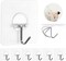 Adhesive Wall Hooks 8 Pack – Heavy Duty Transparent Hooks for Towel, Coat, Keys, Kitchen, Bathroom & Outdoor Use, Waterproof, No-Drill Installation (Silver, Clear)